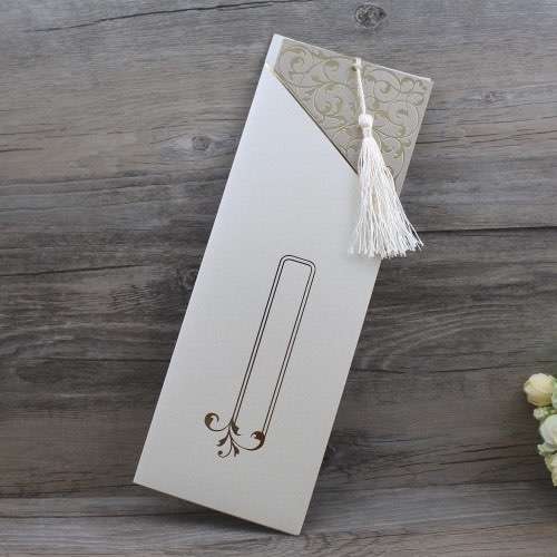 Rectangle Pocket Invitation Card Foiling Greeting Card Wedding Invitation Customized 